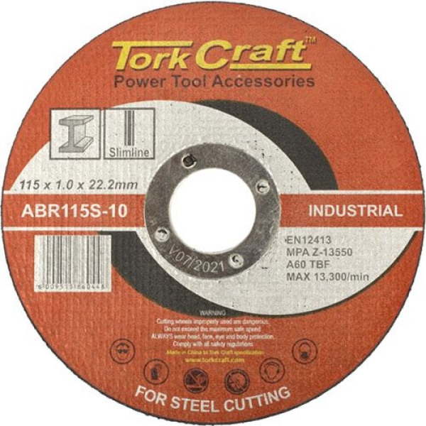 CUTTING DISC 115X22.2X1MM SLIMLINE