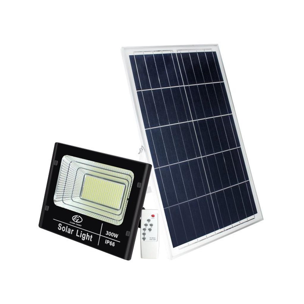 SOLAR FLOOD LIGHT 300W WITH SOLAR PANE
