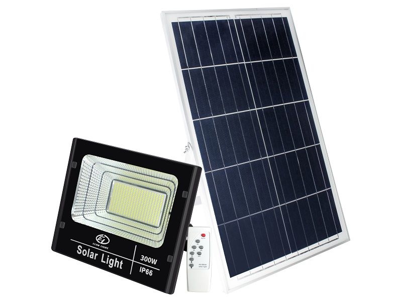 SOLAR FLOOD LIGHT 300W WITH SOLAR PANE