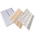 PVC CEILING PANEL FLORAL STRIPE