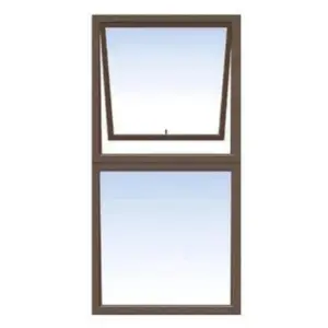 ALUMINIUM WINDOW 600L X 1200H BRONZE
