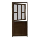 5 PANEL STABLE DOOR BRONZE HOLLOW ALUMINIUM