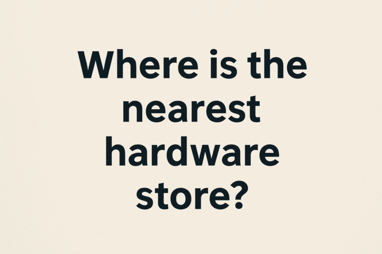 hardware store