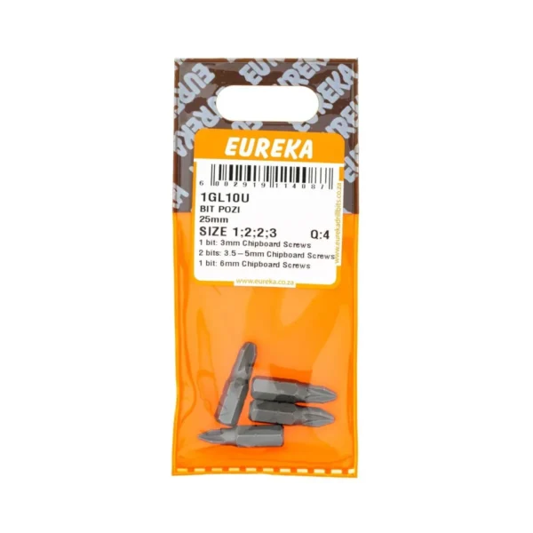 BIT POZI 25mm SIZE 1;2;2;3 Q4