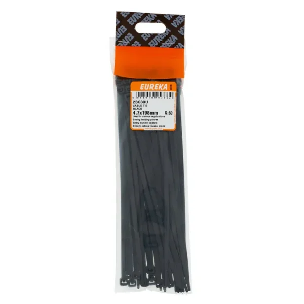 CABLE TIE BLACK 4.7x198mm Q50