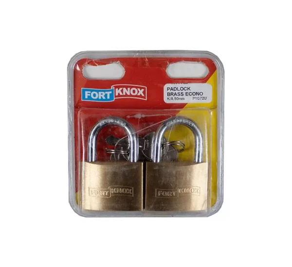 PADLOCK BRASS ECONO KA 50mm Q2