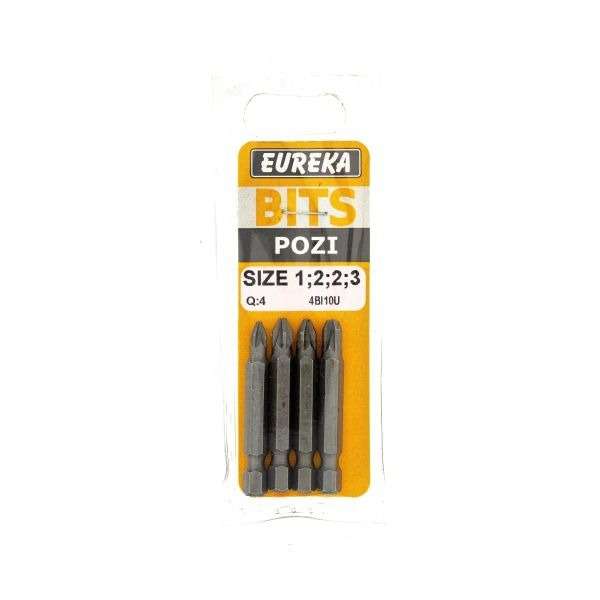 BIT POZI 50mm SIZE 1;2;2;3 Q4 BIT POZI 50mm SIZE 1;2;2;3 Q4