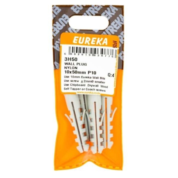 WALL PLUG NYLON 10x 50mm P10 Q4